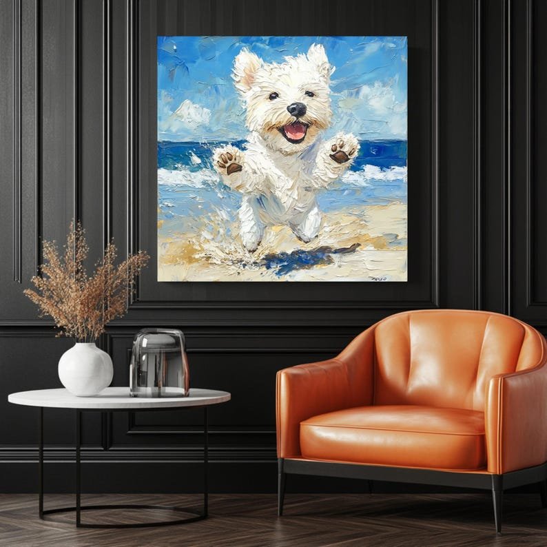 Dog Wall Art, Canvas Or Poster, Dog Wall Decor, Dog Home Decor, Living Room Decor, Modern Decor, Animal Decor, Pet Lover Decor, Art Print - Image 3
