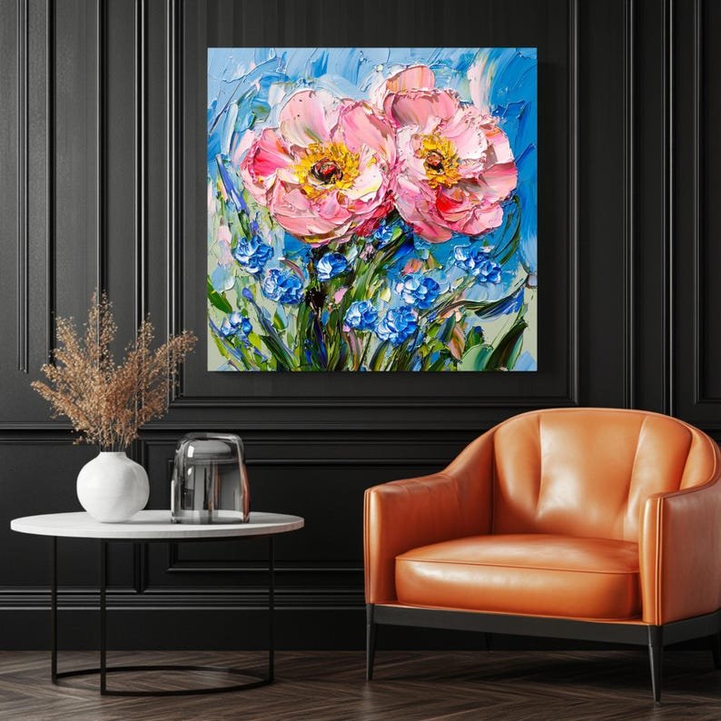 Abstract Flower Wall Art, Poster or Canvas, Botanical Wall Decor, Modern Floral Art, Living Room Decor, Bedroom Art, Home Decor Gift - Image 3