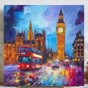 London Wall Art, Canvas Or Poster, London Wall Decor, London Home Decor, Living Room Decor, Modern Decor, City Decor, Travel Decor