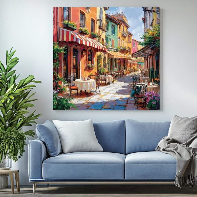 Italian Cafe Wall Decor, Canvas Or Poster, Italian Cafe Decor, Kitchen Decor, Living Room Decor, Foodie Art, Cafe Wall Hanging - Image 4
