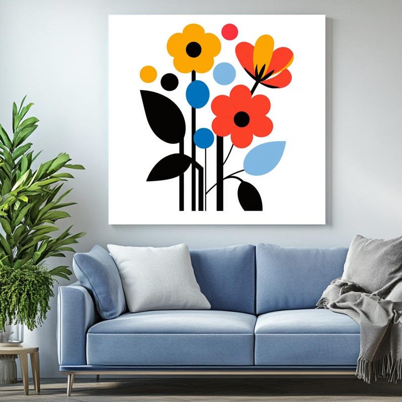 Abstract Flower Wall Art, Floral Printable, Modern Home Decor, Gallery Wall Art, Elegant Wall Art, Abstract Printable Art, Nursery Decor - Image 4
