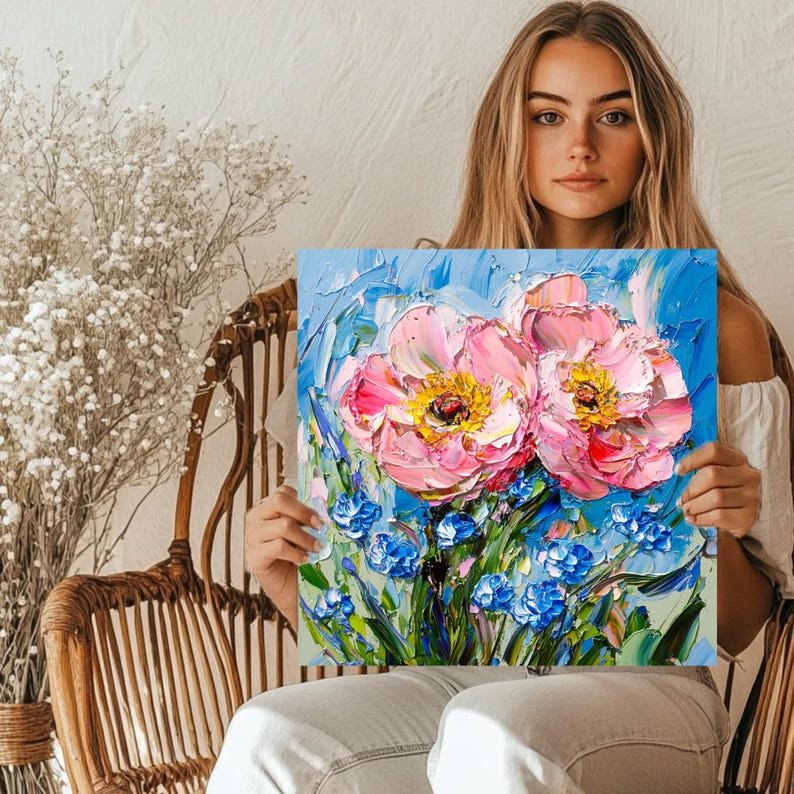 Abstract Flower Wall Art, Poster or Canvas, Botanical Wall Decor, Modern Floral Art, Living Room Decor, Bedroom Art, Home Decor Gift - Image 5