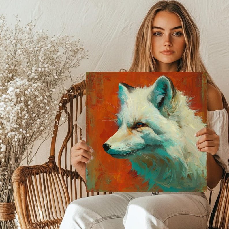Fox Wall Art, Canvas Or Poster, Animal Decor, Living Room Decor, Contemporary Art, Home Wall Art, Whimsical Art, Unique Wall Hangings - Image 4