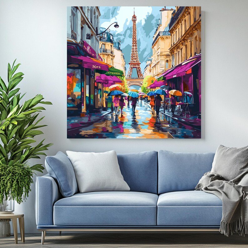 Eiffel Tower Art, Poster or Canvas, Paris Wall Art, Parisian Decor, Modern Wall Art, Travel Photography, Living Room Art,French Art,Home Art - Image 4