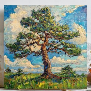 Nature Tree Wall Art, Canvas Or Poster, Rustic Farmhouse Decor, Dining Room Wall Art, Kitchen Wall Art, Botanical Wall Art, Modern Wall Art