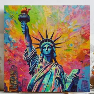 Statue of Liberty Wall Art, Canvas Or Poster, New York Wall Decor, Liberty Home Decor, Living Room Decor, Travel Decor, Office Decor