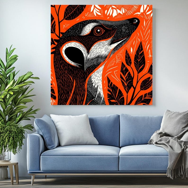 Meerkat Wall Art, Canvas Or Poster, Safari Animal Print, Bathroom Wall Art, Nursery Decor, Modern Decor, Wildlife Home Decor, Meerkat Poster - Image 4