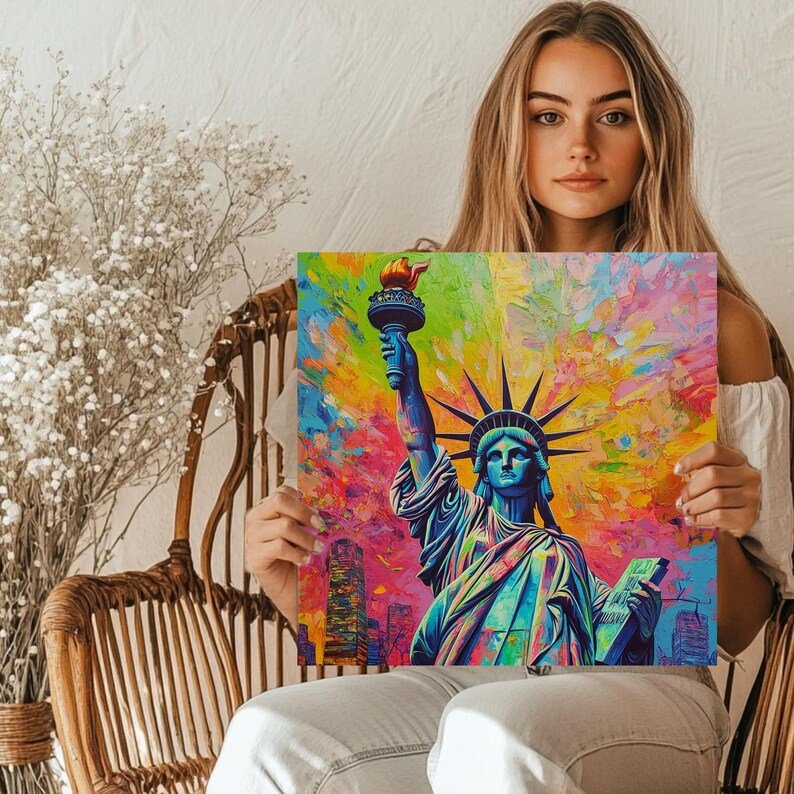 Statue of Liberty Wall Art, Canvas Or Poster, New York Wall Decor, Liberty Home Decor, Living Room Decor, Travel Decor, Office Decor - Image 5