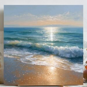 Beach Wall Art, Canvas Or Poster, Coastal Wall Decor, Living Room Decor, Home Decor, Beach House Art, Seascape Painting, Office Art