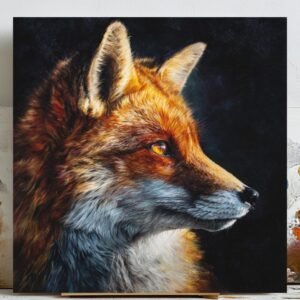 Fox Wall Art, Canvas Or Poster, Woodland Animal Decor, Rustic Wall Hanging, Fox Decor, Farmhouse Wall Art, Country Home Cabin Decor