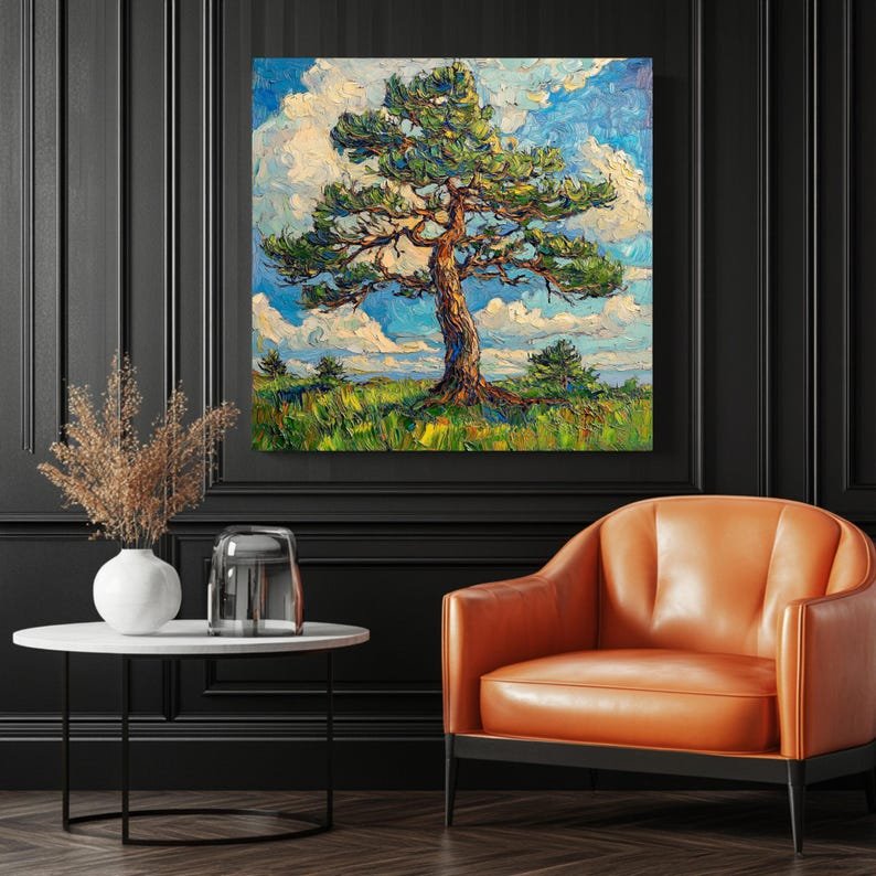 Nature Tree Wall Art, Canvas Or Poster, Rustic Farmhouse Decor, Dining Room Wall Art, Kitchen Wall Art, Botanical Wall Art, Modern Wall Art - Image 3