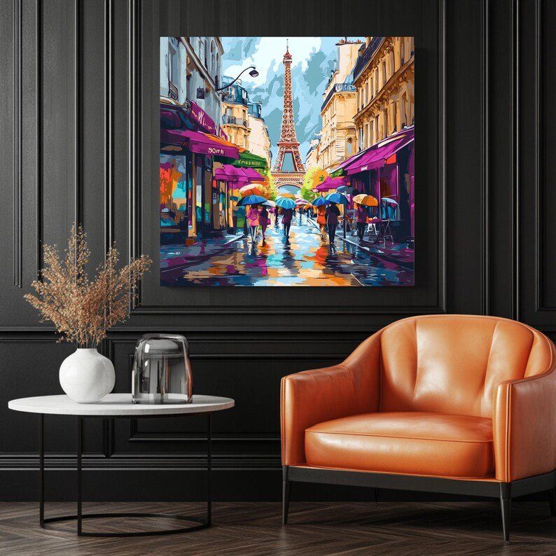 Eiffel Tower Art, Poster or Canvas, Paris Wall Art, Parisian Decor, Modern Wall Art, Travel Photography, Living Room Art,French Art,Home Art - Image 3