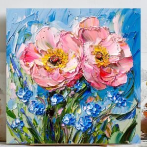 Abstract Flower Wall Art, Poster or Canvas, Botanical Wall Decor, Modern Floral Art, Living Room Decor, Bedroom Art, Home Decor Gift