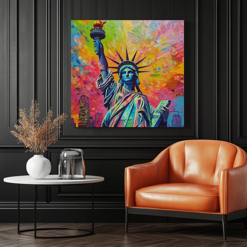 Statue of Liberty Wall Art, Canvas Or Poster, New York Wall Decor, Liberty Home Decor, Living Room Decor, Travel Decor, Office Decor - Image 3