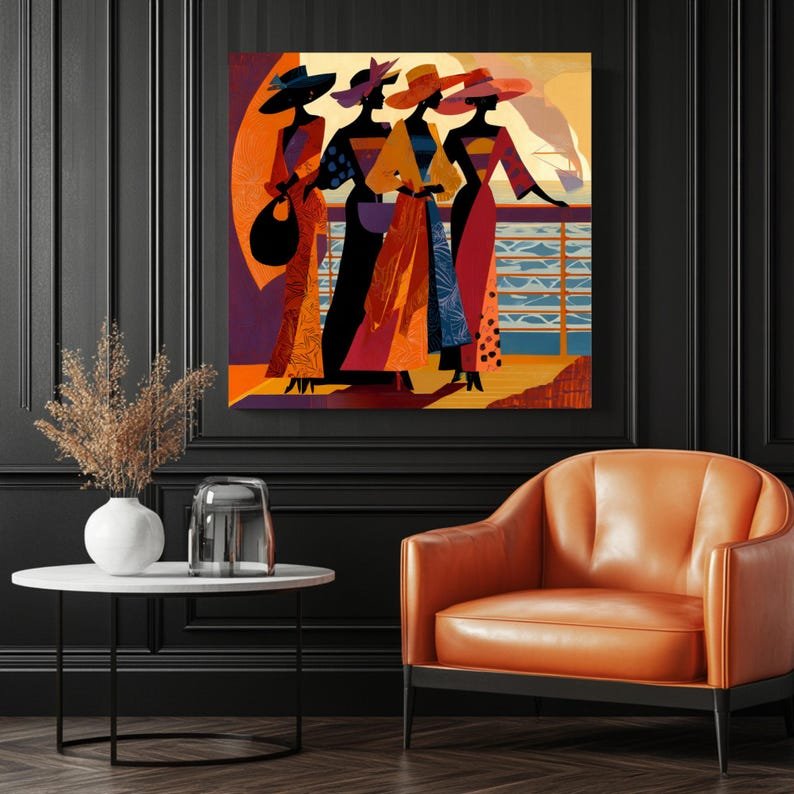 Fashion Women Wall Art, Canvas or Poster, Elegant Lady Decor, Living Room Art, Modern Contemporary Painting, Home Wall Hanging, Stylish Art - Image 3