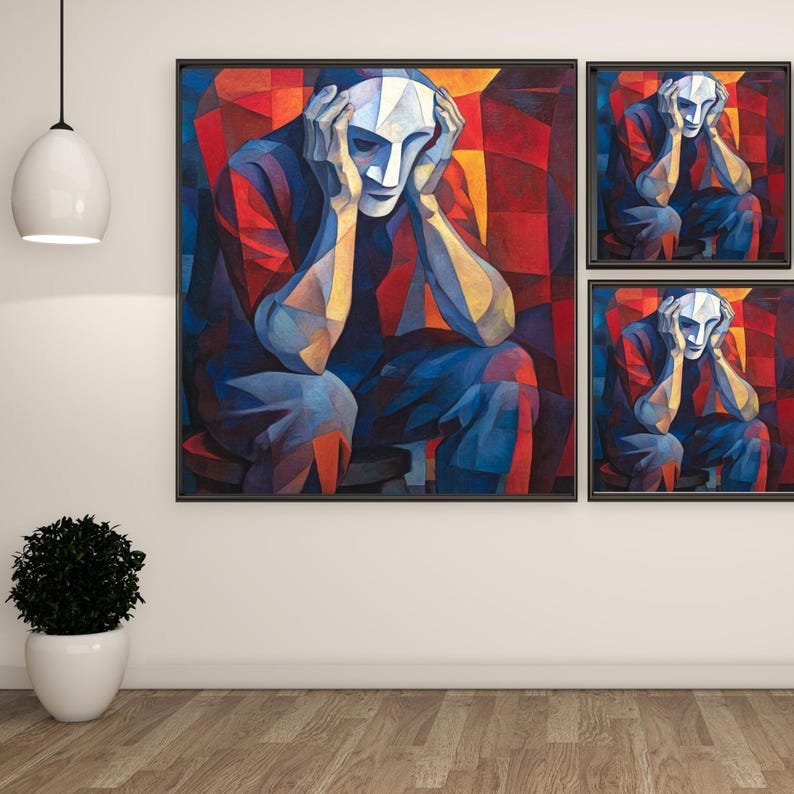 Abstract Wall Art, Canvas Or Poster, Modern Decor, Abstract Decor, Living Room Decor, Office Decor, Portrait Wall Hanging, Abstract Art - Image 2