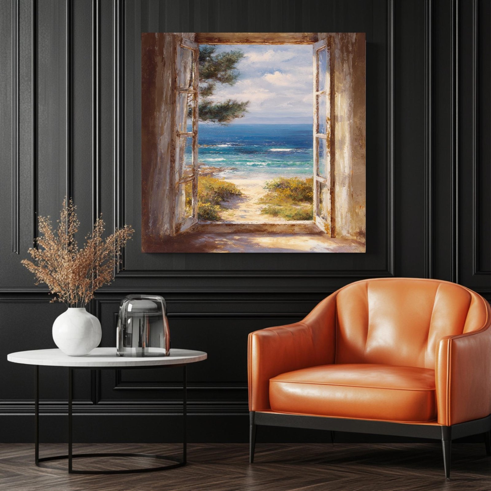 Open Window View, Canvas Or Poster, Unique Wall Decor, Living Room Decor, Window Frame, Coastal Room Art, Open Window Henri Matisse Print - Image 2