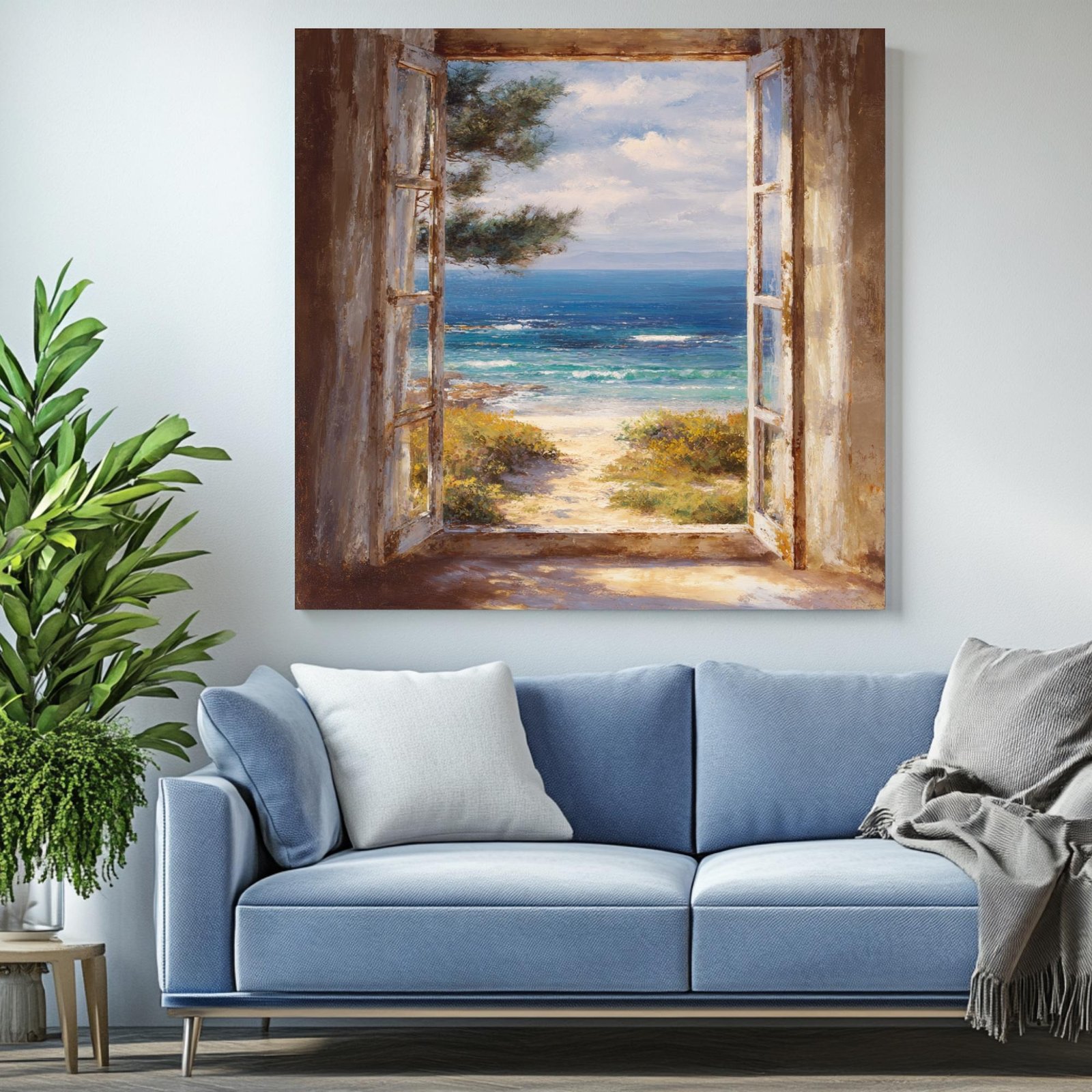 Open Window View, Canvas Or Poster, Unique Wall Decor, Living Room Decor, Window Frame, Coastal Room Art, Open Window Henri Matisse Print - Image 5